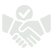 two hands shaking with checkmark symbol representing partnership and agreement in business success 1 collaboration strategy