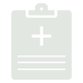 medical clipboard with a plus sign representing health and wellness related to 4 key factors